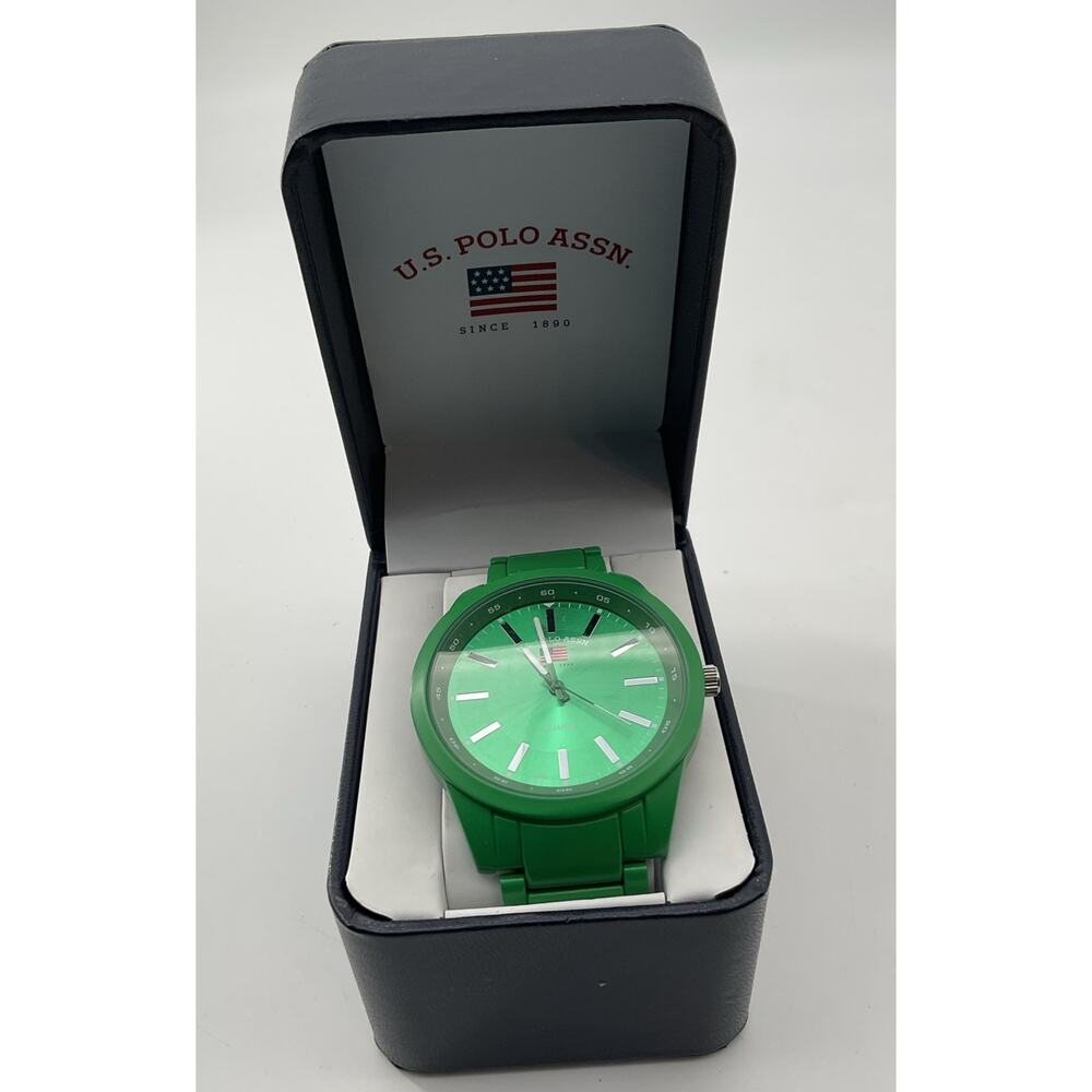 US Polo Assn Men's Green Analog watch UC12149959